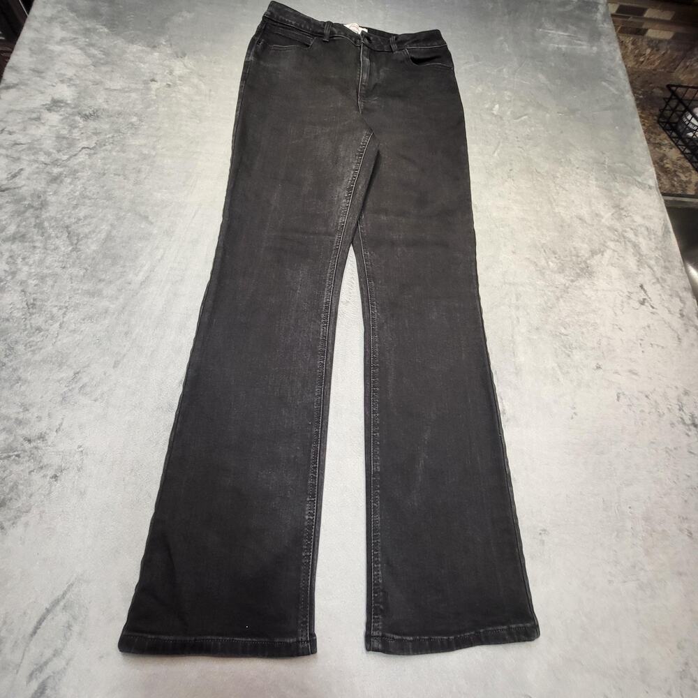 Wrangler Jeans Womens 6 Black Bootcut Slim Charcoal Wash Stretch
